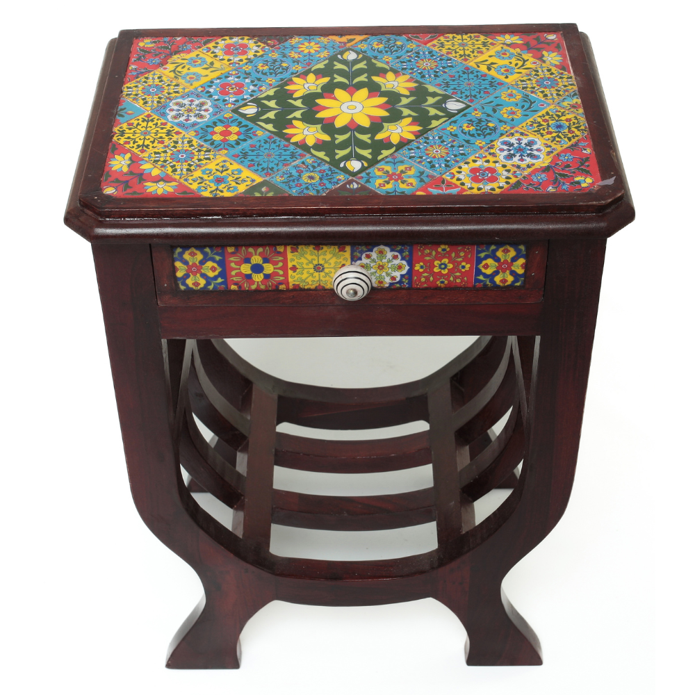 Gaveteiro de Marchetaria Indiana com Tampo Decorado – Vários Modelos Exclusivos - Imagem 5