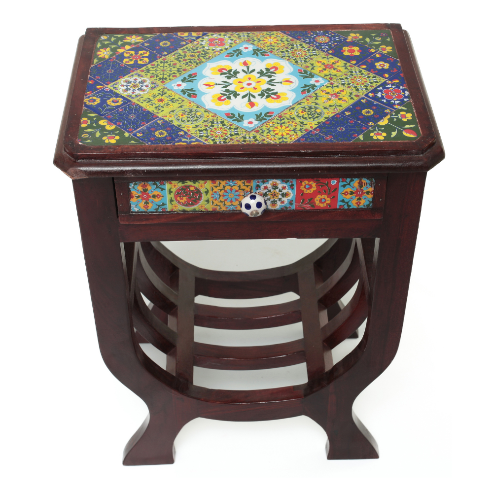 Gaveteiro de Marchetaria Indiana com Tampo Decorado – Vários Modelos Exclusivos - Imagem 7