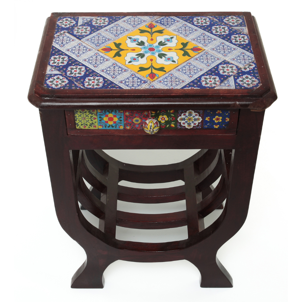 Gaveteiro de Marchetaria Indiana com Tampo Decorado – Vários Modelos Exclusivos - Imagem 8