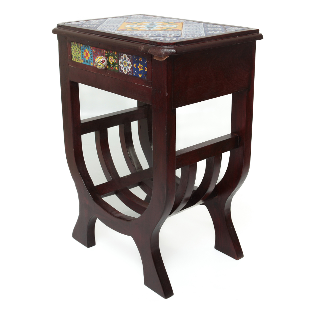 Gaveteiro de Marchetaria Indiana com Tampo Decorado – Vários Modelos Exclusivos - Imagem 9