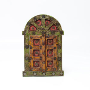 Painel Janela Indiana Artesanal – Pintado à Mão com Detalhes Étnicos